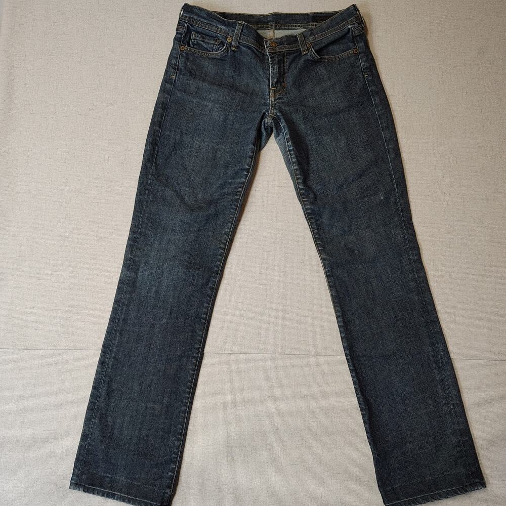 Citizens of Humanity Ava Jeans 29 Low Rise Straight Leg Y2K Blue Denim